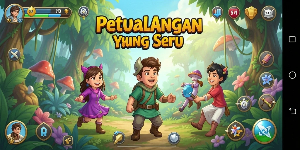 Tampilan gameplay 6SVIP yang penuh aksi dan petualangan Anime.