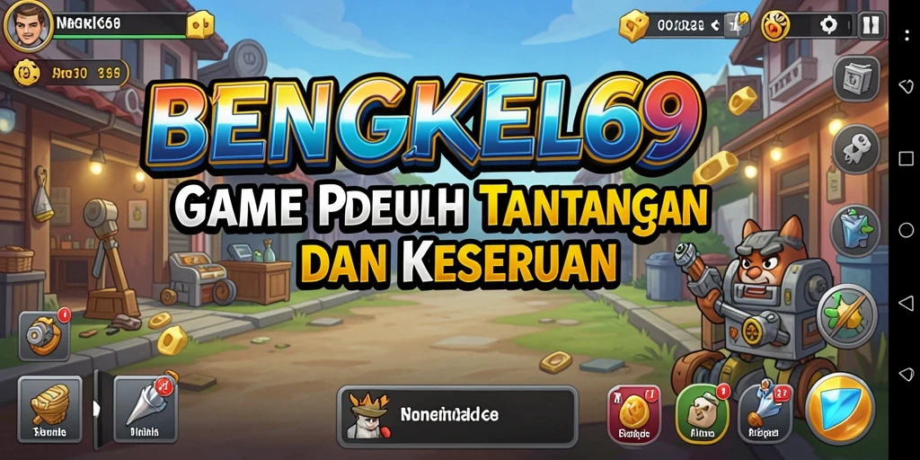 Tampilan gameplay BENGKEL69 dengan manajemen bengkel yang seru.