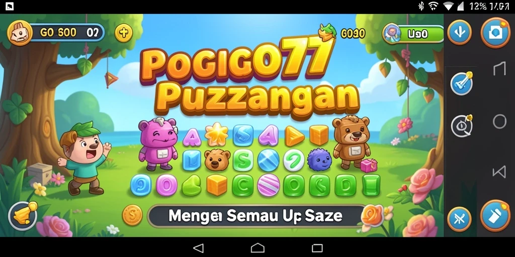 Screenshot gameplay GOGO77 menampilkan fitur Puzzle yang menantang.
