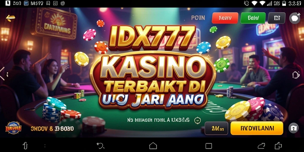 Gameplay menegangkan dari IDX777 dengan berbagai pilihan permainan Kasino.