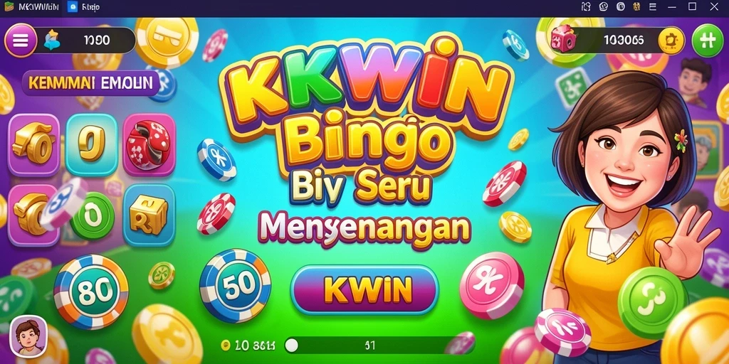 Tampilan gameplay seru dari game Bingo KKWIN yang mengasyikkan.