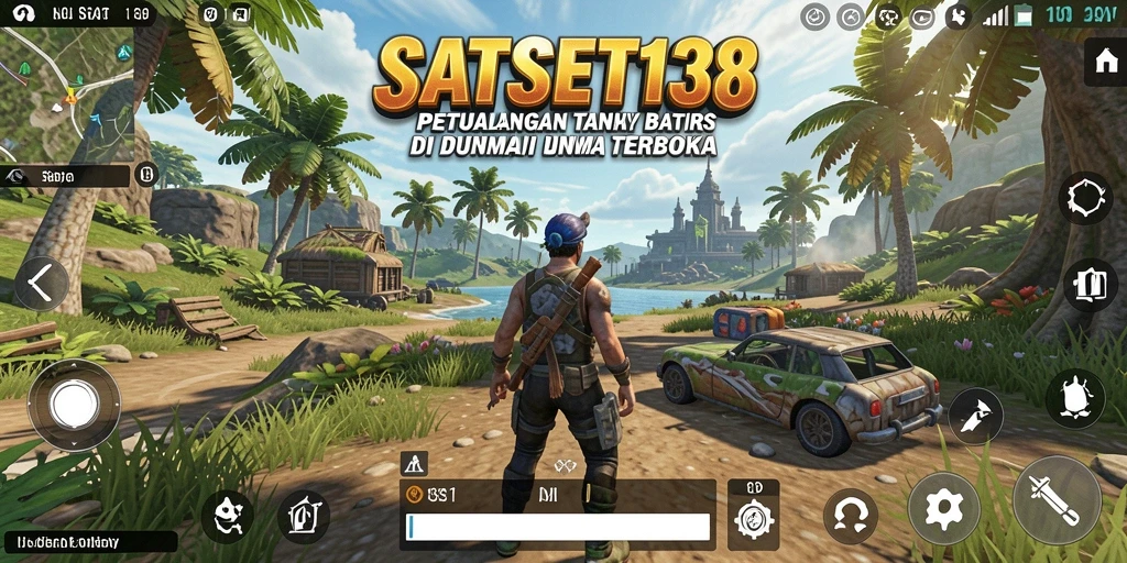 Screenshot gameplay SATSET138 menampilkan suasana dunia terbuka yang luas.