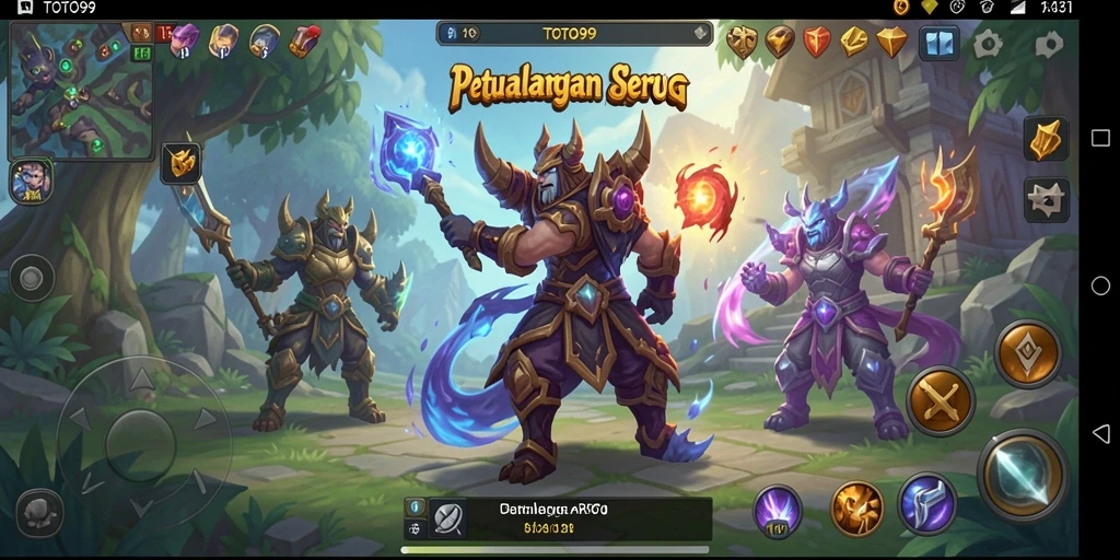 Gambaran gameplay seru dalam petualangan TOTO99 yang menantang.