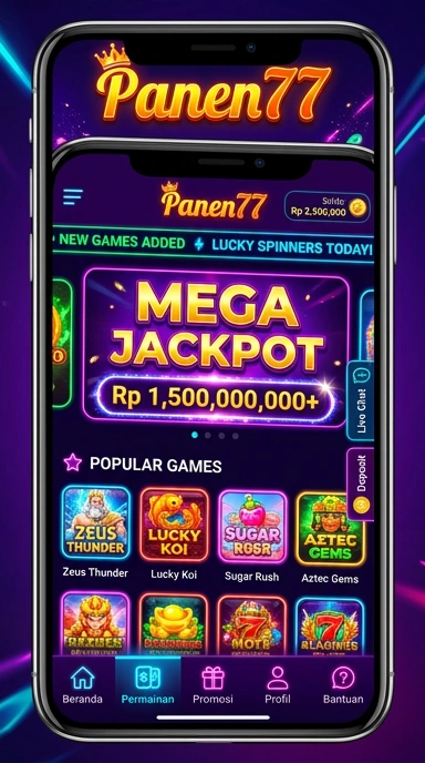 Proses unduh aplikasi di panen77 yang cepat dan mudah.